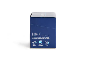Zero K Wipes - 10 Single Cooling & Cleansing Wipes
